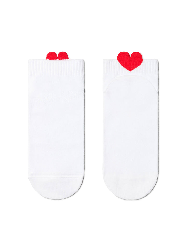 Cotton Ankle Socks Conte Active - 221 Picot Heart
