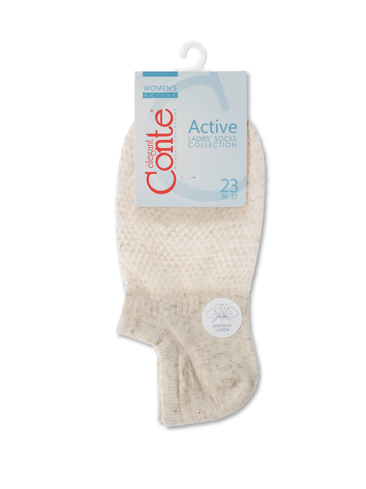 Cotton Ankle Socks Conte Active - 251 with Linen
