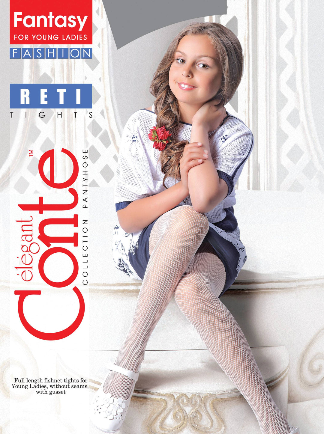 Conte Tights for girls Reti - Fishnet