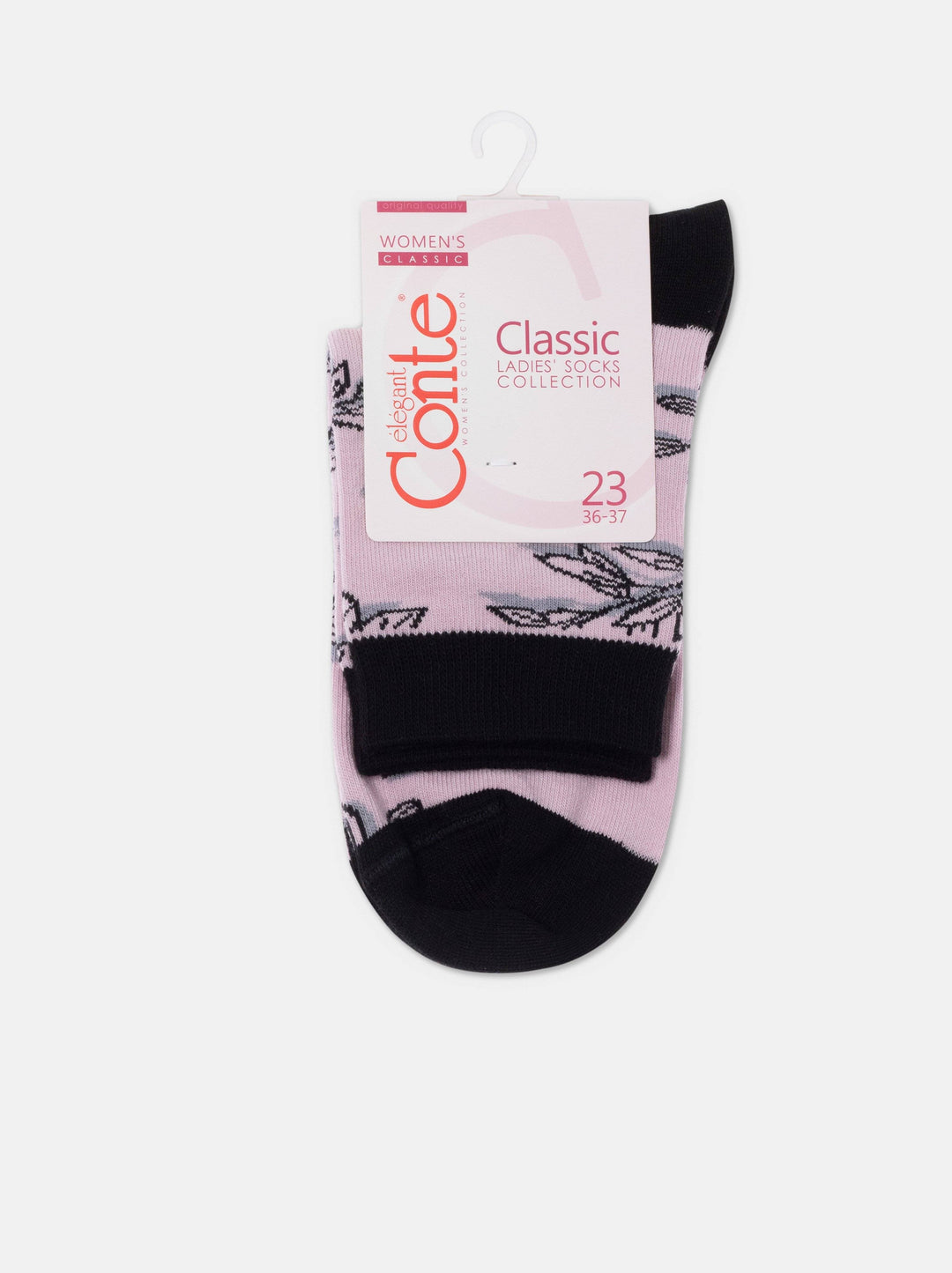 Conte Cotton Socks Classic - 435 Flowers With Shadow