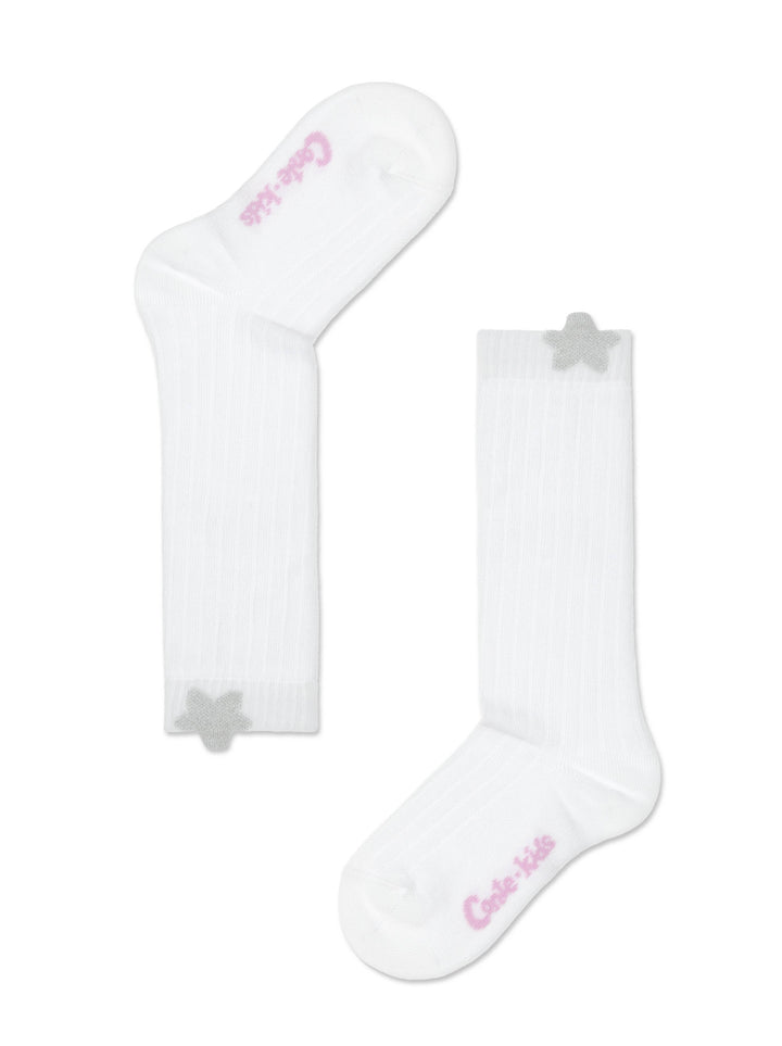 Conte-Kids Cotton Knee-Highs Tip-Top 047 - Shimmering Picot