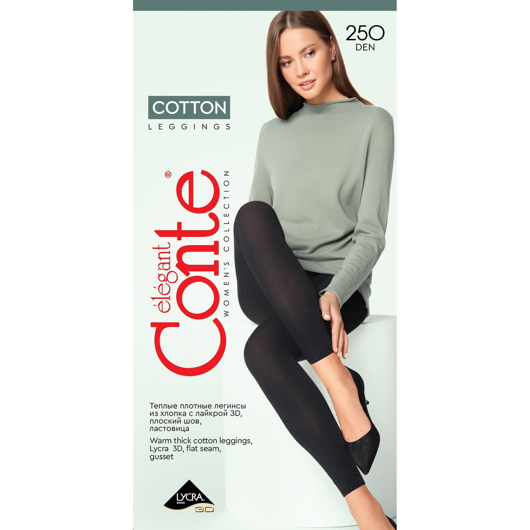 Leggings Conte Cotton 250 Den - Warm Opaque