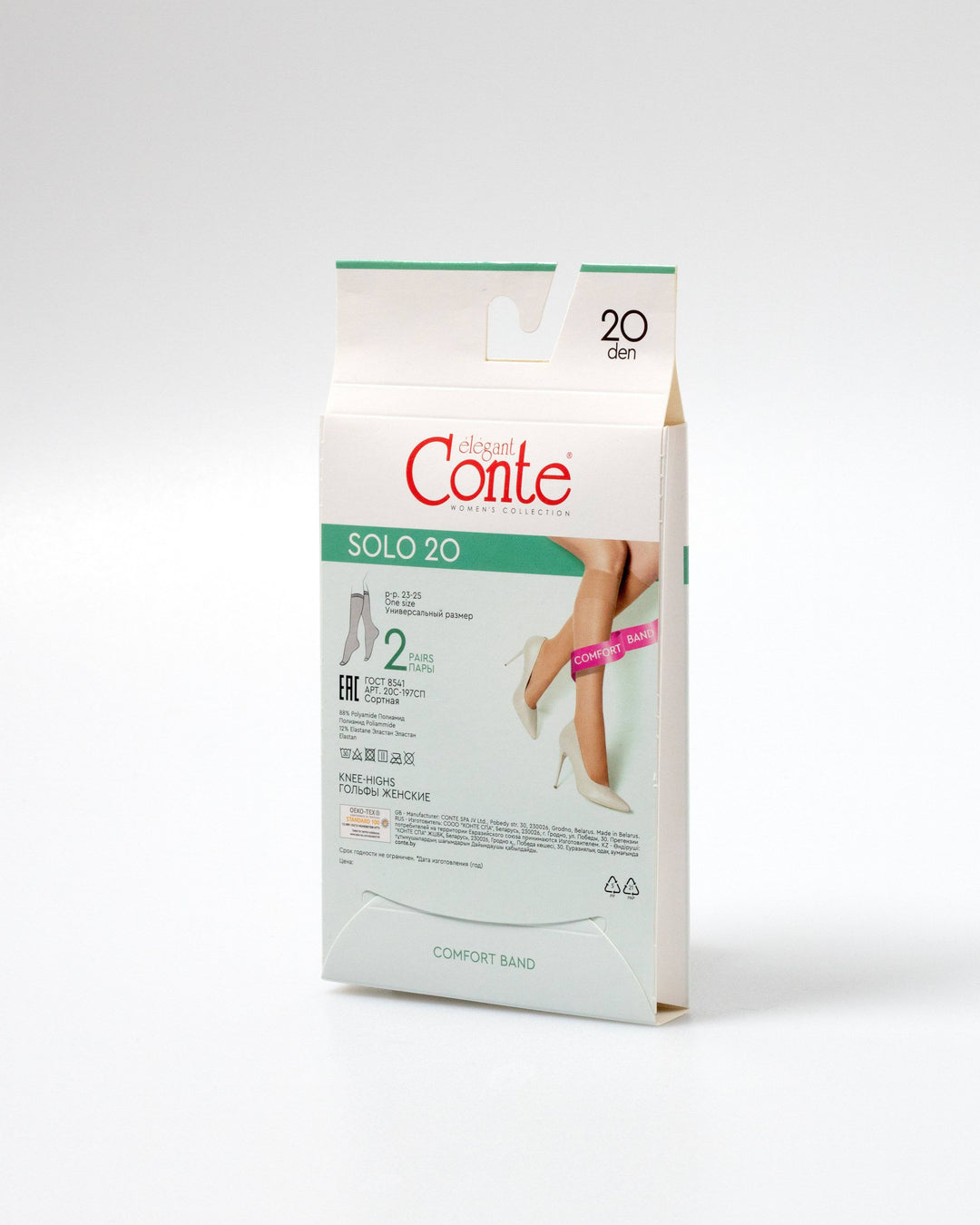 Knee Highs Conte Solo 20 Den (2 pairs)