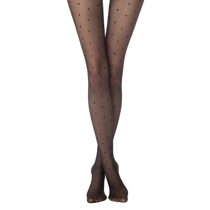 Fantasy Tights Conte Pois Tulle - Polka Dots With Fine Mesh Effect