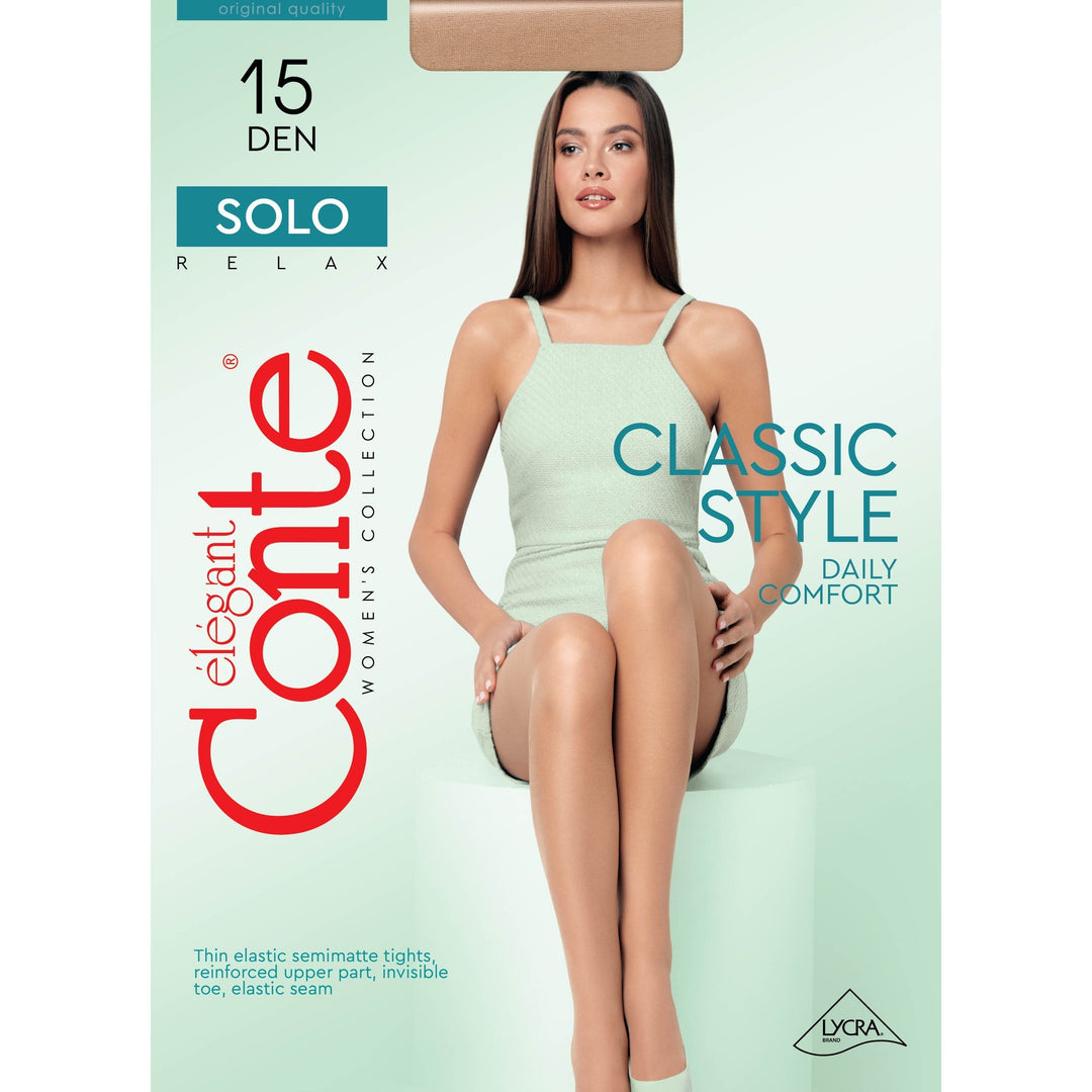 Tights Conte Solo 15 Den - Classic Pantyhose