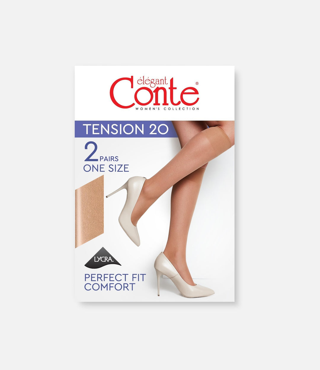 Knee Highs Conte Tension 20 Den (2 pairs)