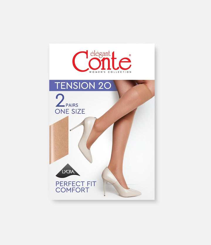 Knee Highs Conte Tension 20 Den (2 pairs)
