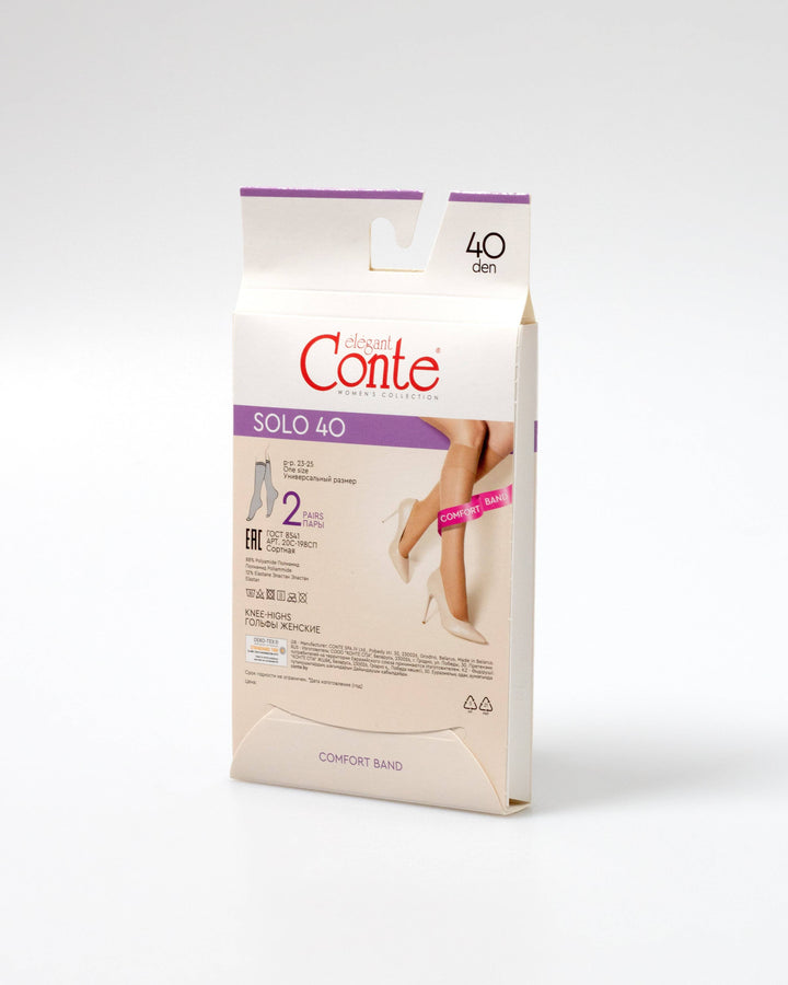 Knee Highs Conte Solo 40 Den (2 pairs)