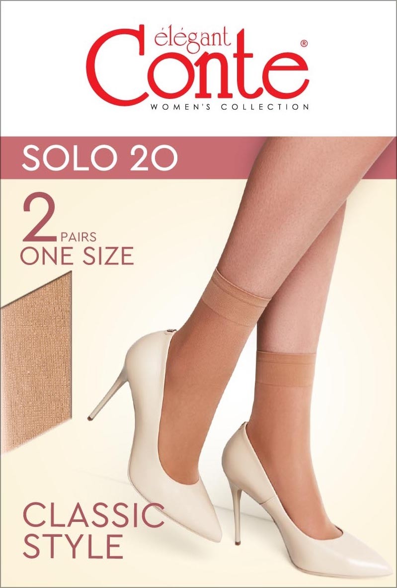 Socks Conte Solo 20 Den (2 pairs)