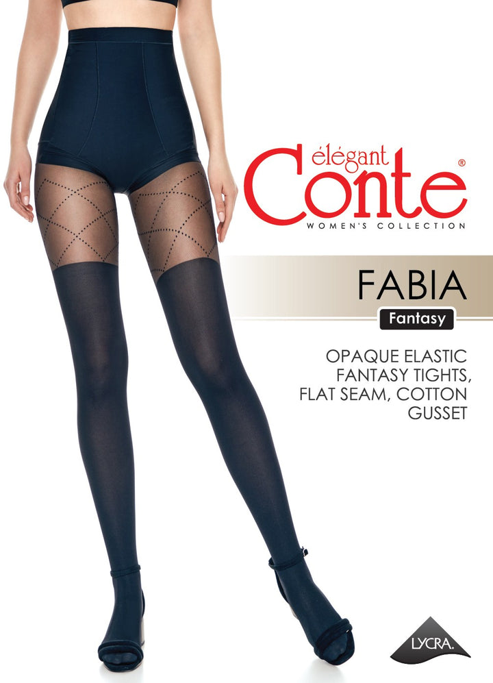 Fantasy Tights Conte Fabia - Stockings Imitation and Lacing