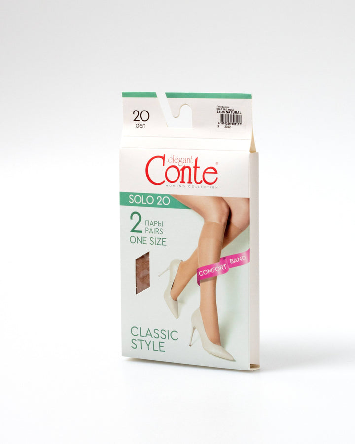 Knee Highs Conte Solo 20 Den (2 pairs)