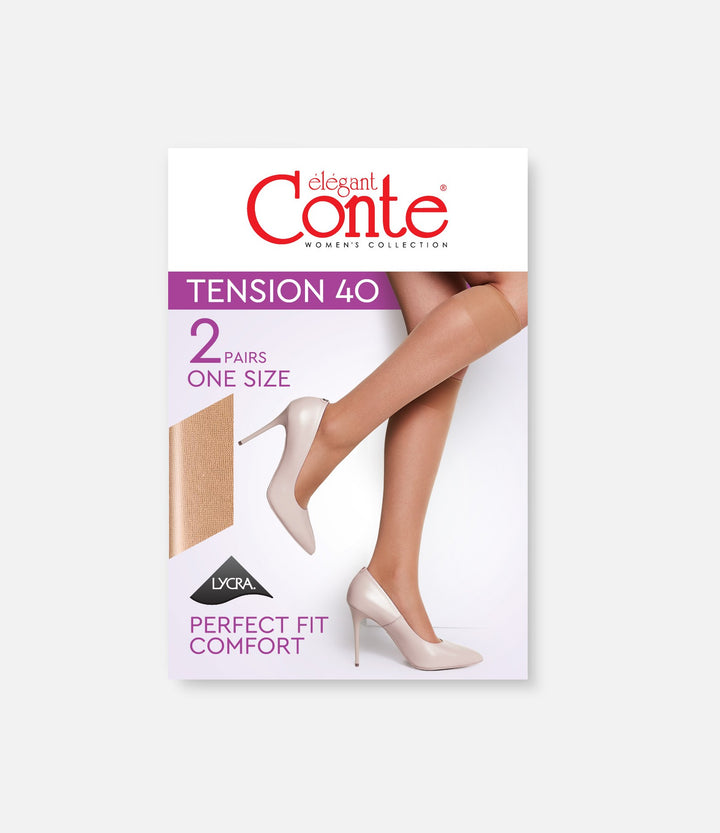 Knee Highs Conte Tension 40 Den (2 pairs)