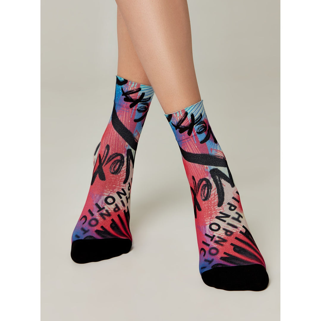 Socks Conte Fantasy 909 - "Hipnotic" Pattern