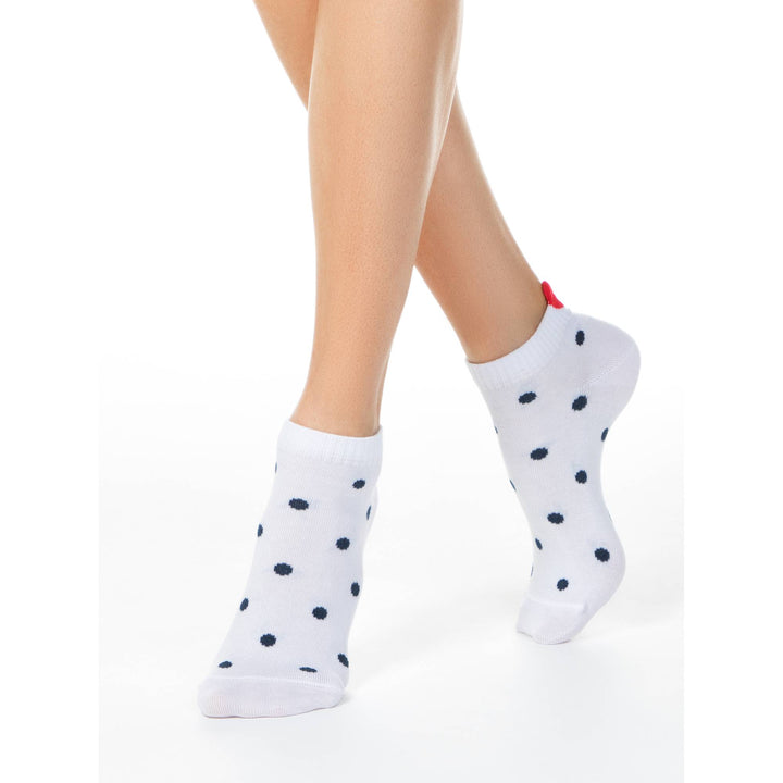 Cotton Ankle Socks Conte Active - Polka Dots 222